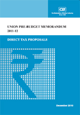 Union Pre-Budget Memorandum 20011-12: Direct Tax Proposals